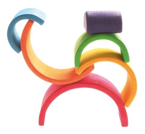Regenboog middelgroot 6-delig
