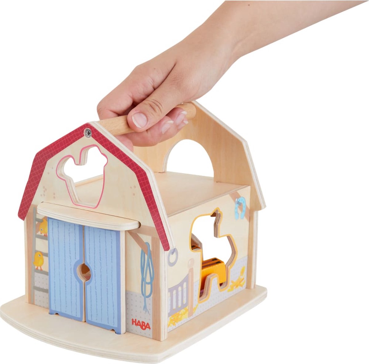 Houten sorteerbox - Boerderij