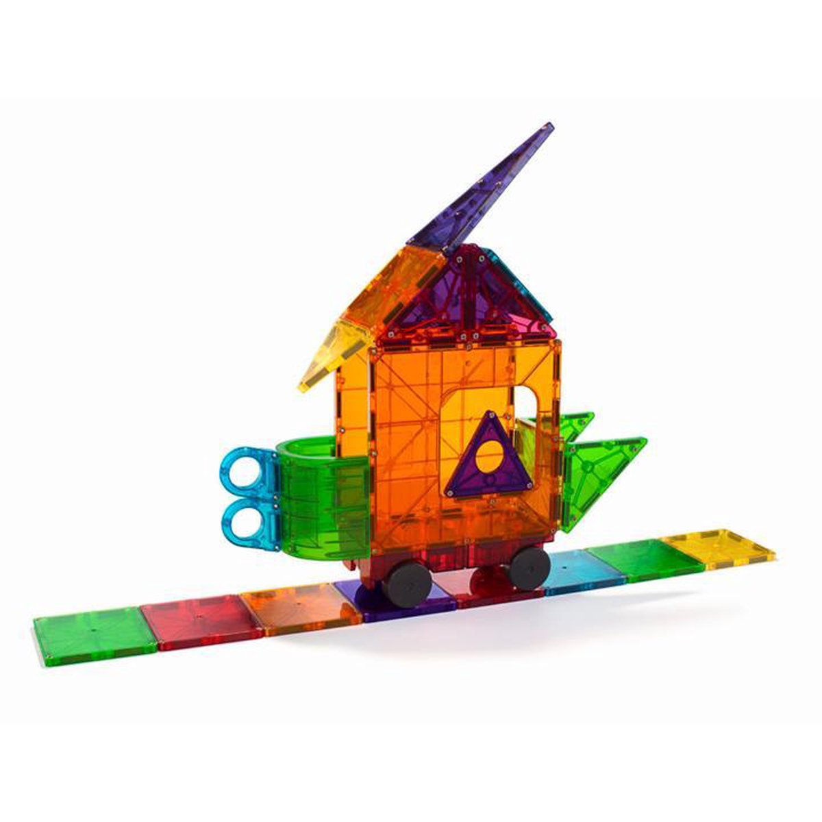 Magna-Tiles constructie - Clear colors deluxe set 48 onderdelen