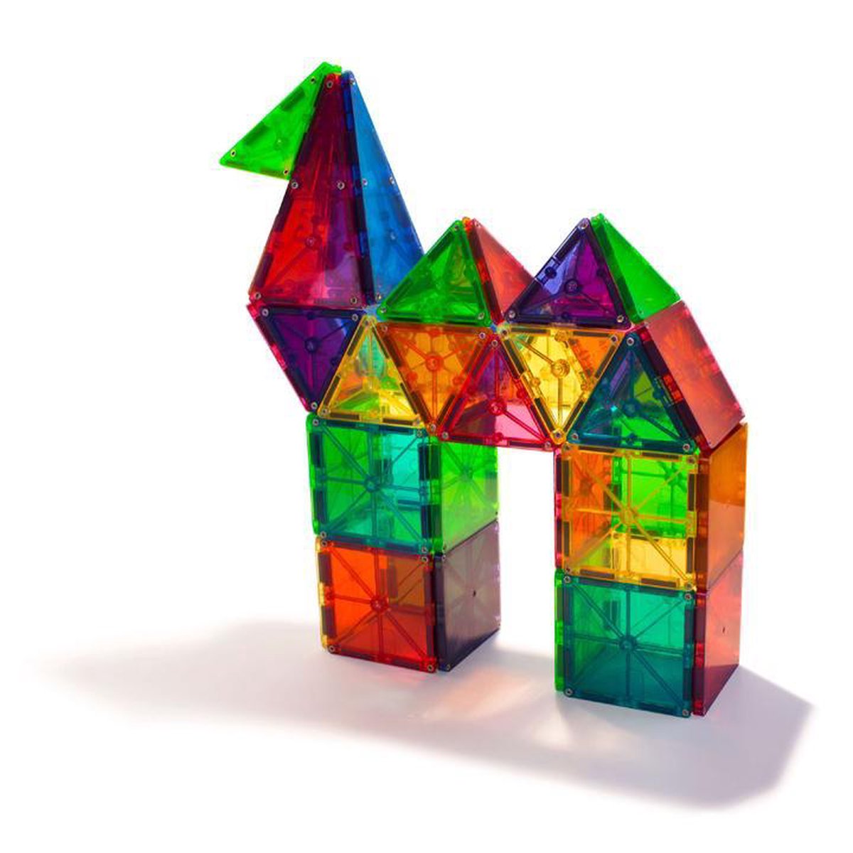 Magna-Tiles constructie - Clear colors 100 onderdelen