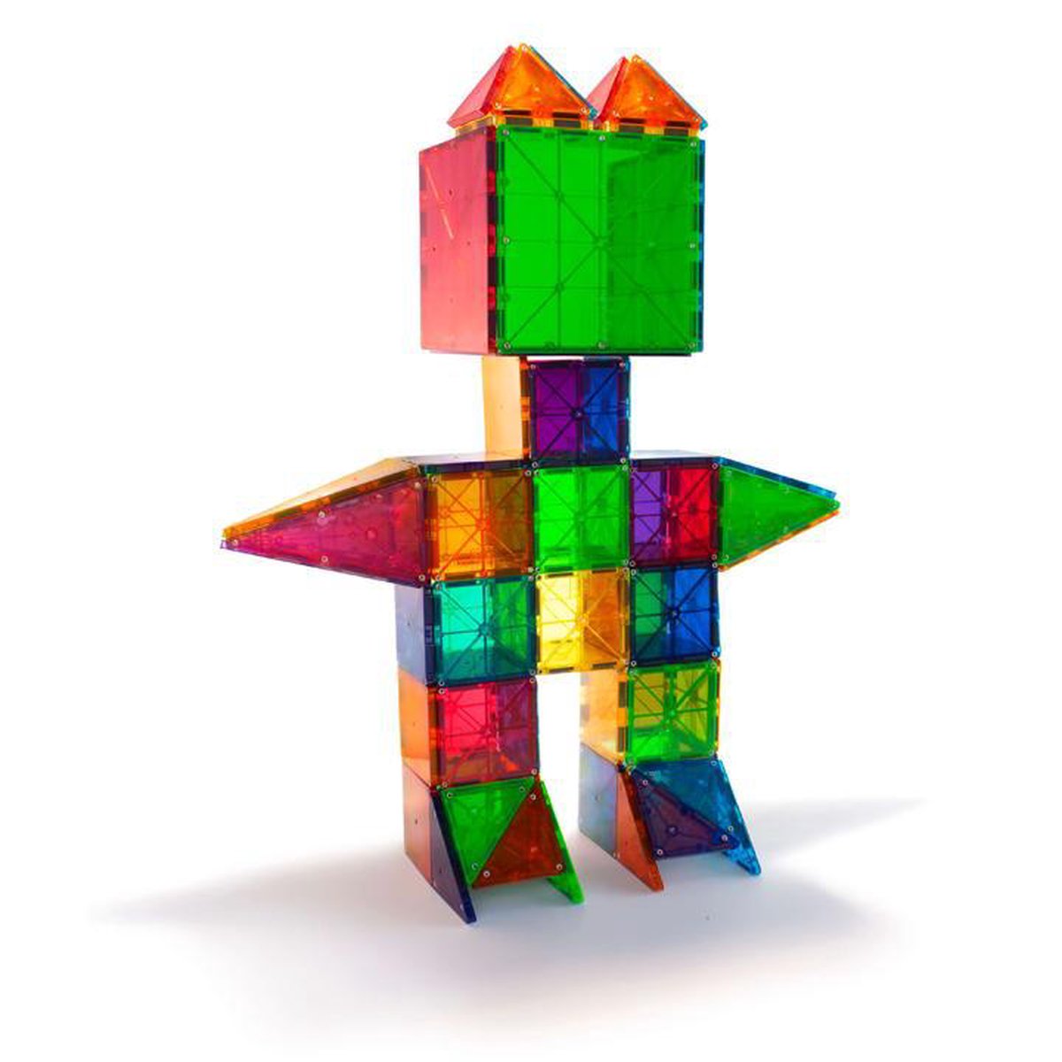 Magna-Tiles constructie - Clear colors 100 onderdelen