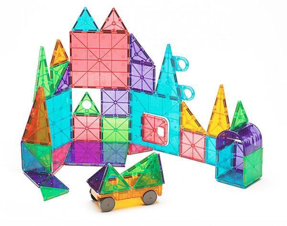 Magna-Tiles constructie - Clear colors deluxe set 48 onderdelen
