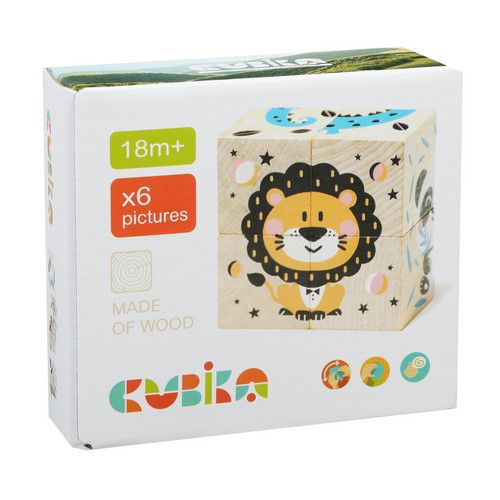 Oekraïens speelgoed - Blokkenpuzzelset dieren