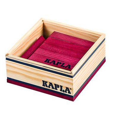 40 plankjes wijnrood Kapla