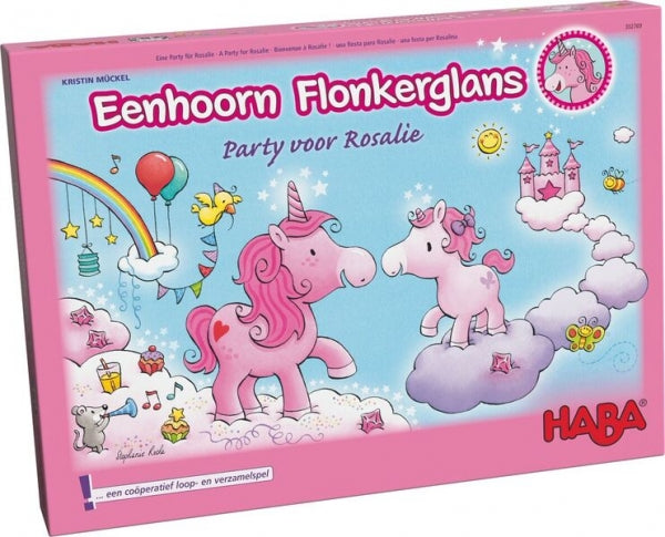 Spel - eenhoorn Flonkergans - party voor Rosalie