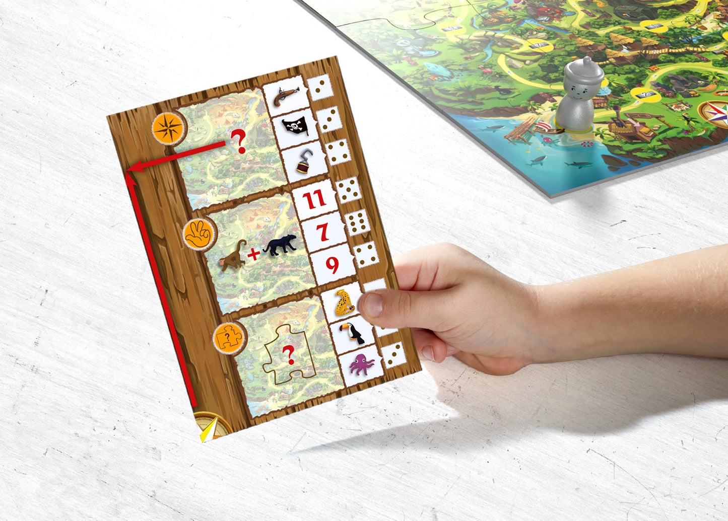 Spel - find the code ! - pirateneiland