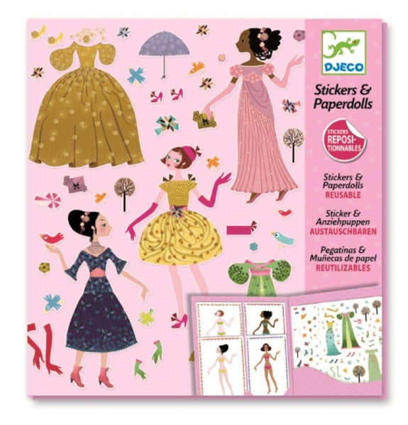 Paper dolls en stickers mode
