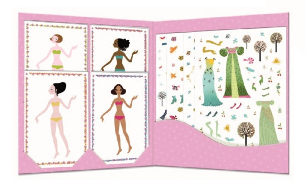 Paper dolls en stickers mode