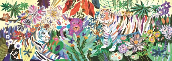 Puzzel 1000 stukjes - rainbow tigers