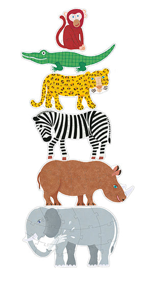 Reuzenstapelpuzzel - Henri & friends