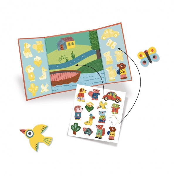 Herbruikbare stickers - Dieren