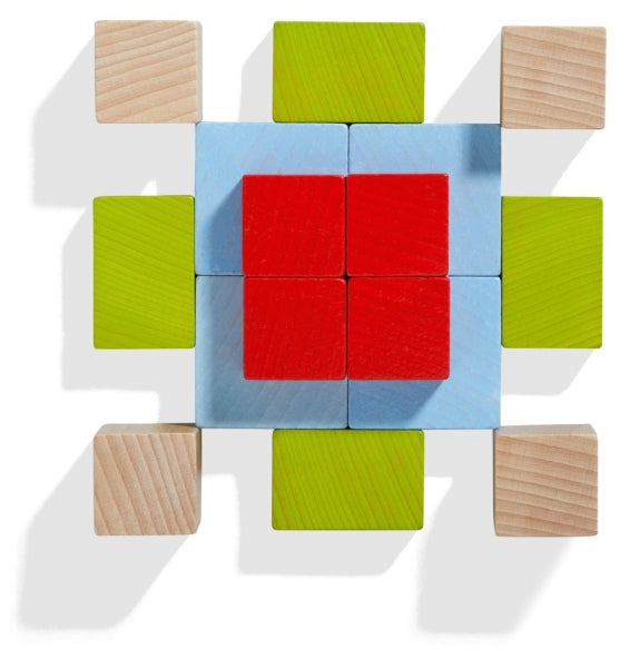 3D compositiespel - vier keer vier