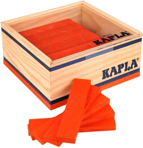 40 plankjes oranje Kapla