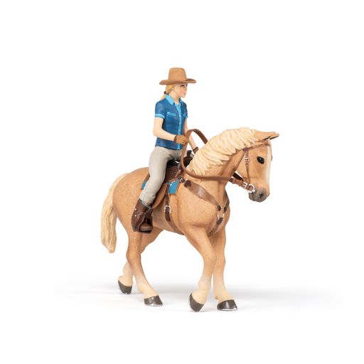 Western Ruiter met Paard