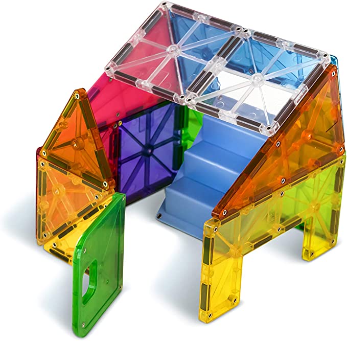 Magna-Tiles constructie - Clear colors House set 28 onderdelen