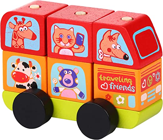 Oekraïens speelgoed - Mini-bus Happy Animals LM-10