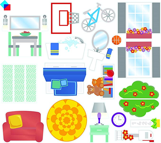 Magna-Tiles constructie - Clear colors House set 28 onderdelen