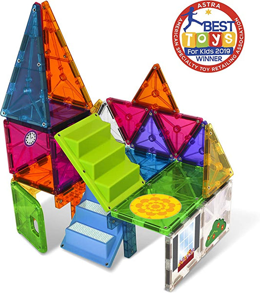 Magna-Tiles constructie - Clear colors House set 28 onderdelen
