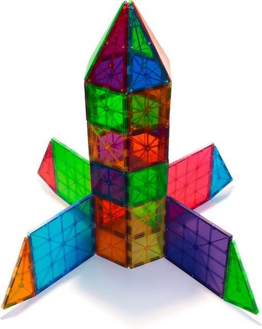 Magna-Tiles constructie - Clear colors 100 onderdelen