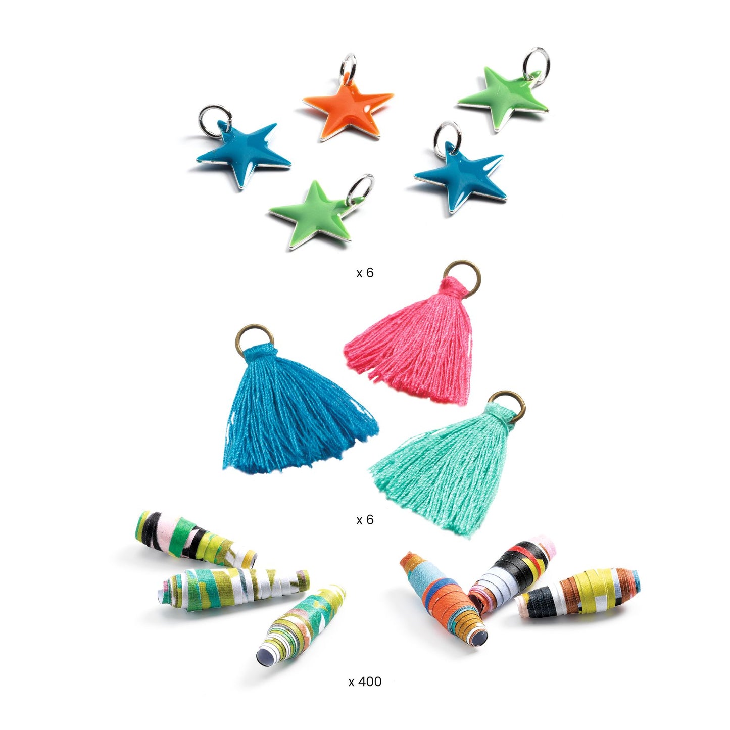 Armbandjes van papieren kralen - Pop & colourful