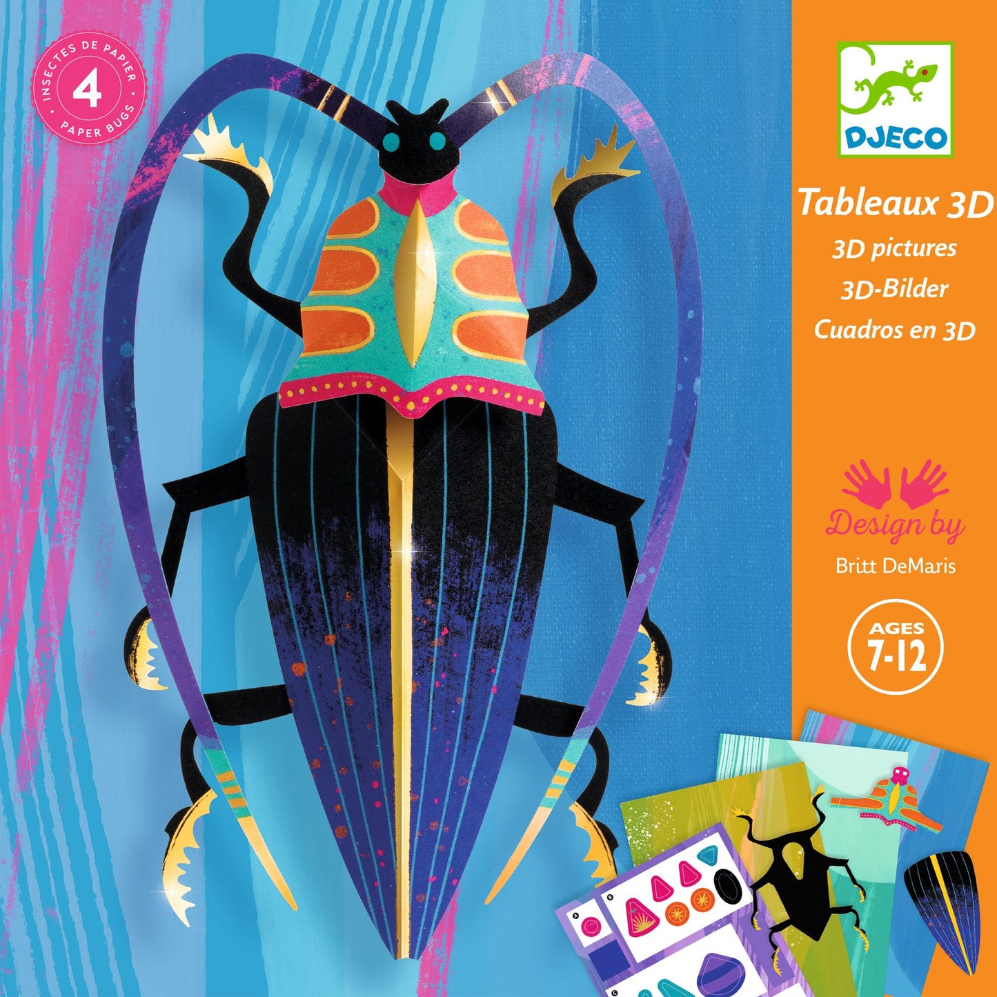 Knutselset papieren insecten