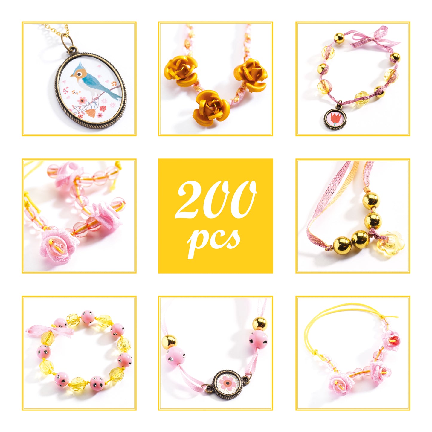 Sieraden maken - Kralen en bloemen