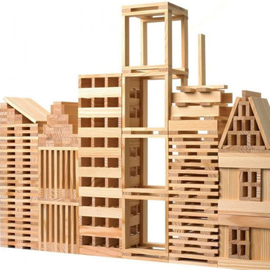 Kapla set van 200 plankjes naturel