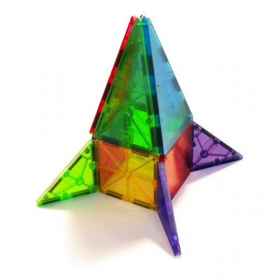 Magna-Tiles constructie - Clear colors 32 onderdelen