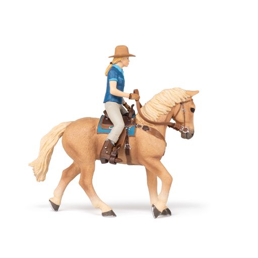 Western Ruiter met Paard