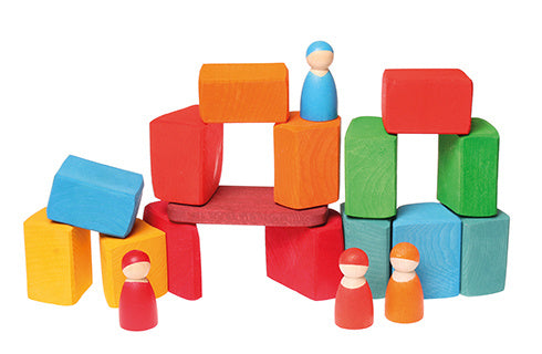 Blokken gekleurd 15 stuks