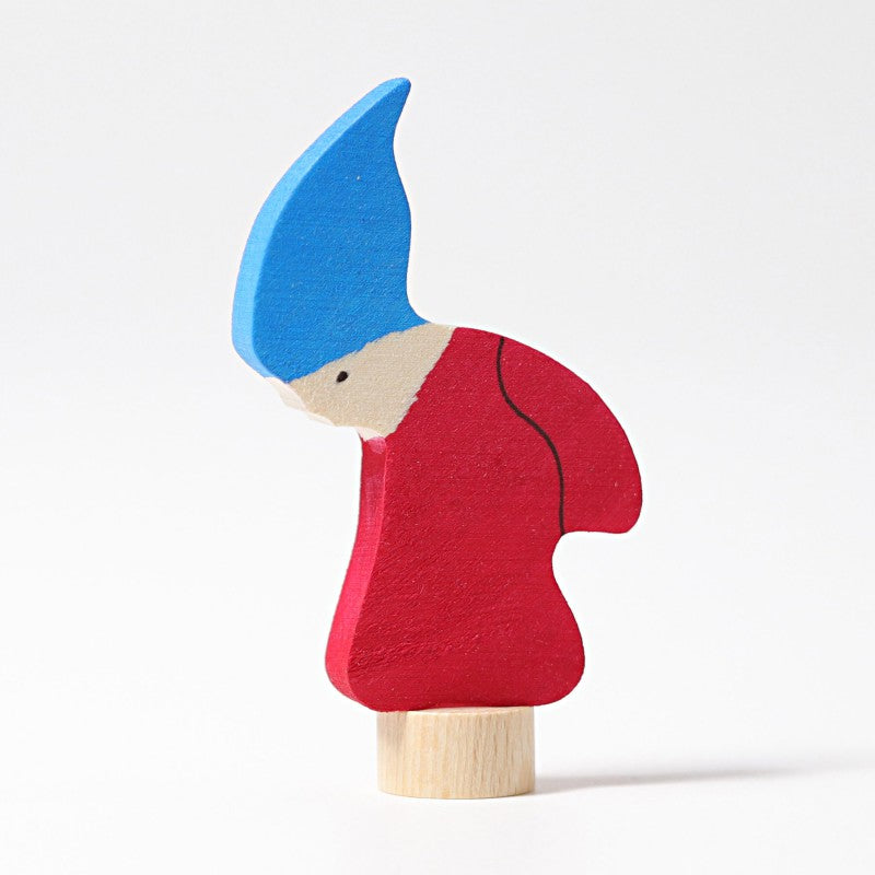 Steekfiguur kabouter rood