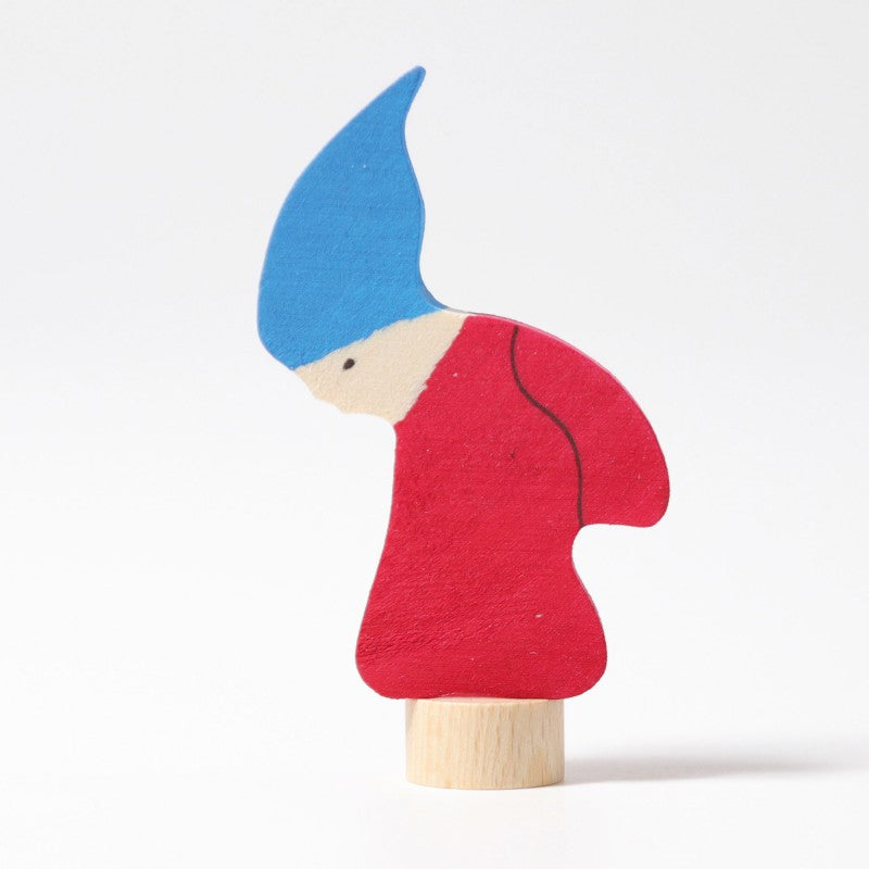 Steekfiguur kabouter rood