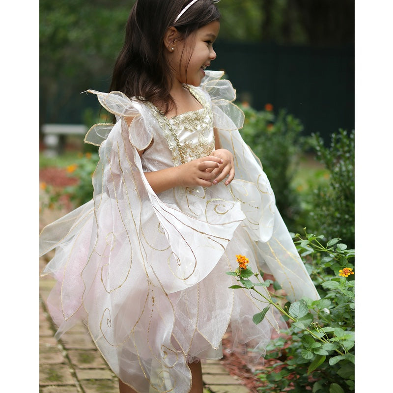Jurk prinses roze / zilver 4-6 jaar