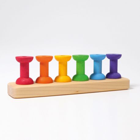 Rijgspel met kleine spoelen