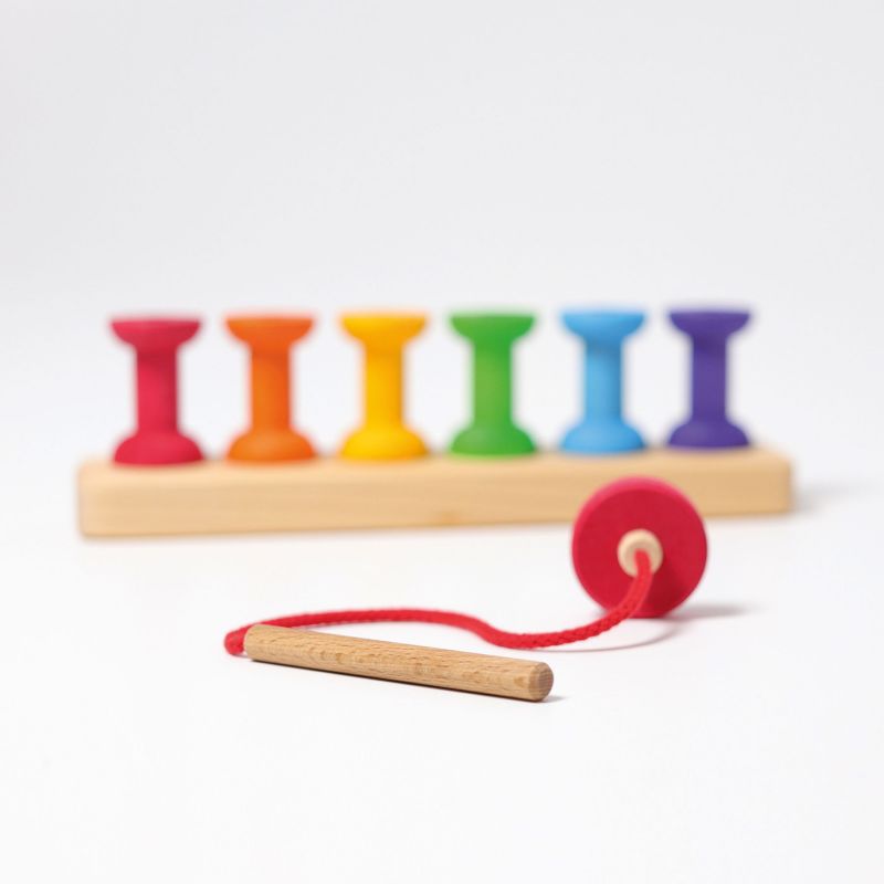 Rijgspel met kleine spoelen