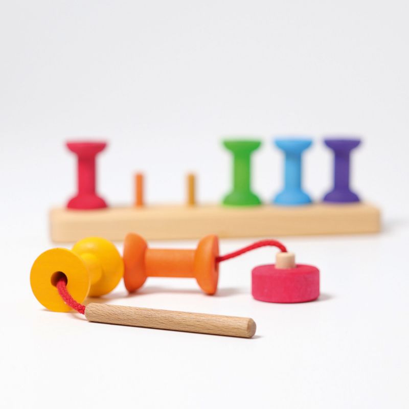 Rijgspel met kleine spoelen