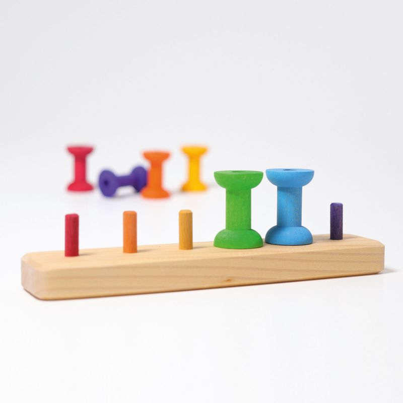 Rijgspel met kleine spoelen