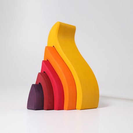 Houten basiselement Vuur