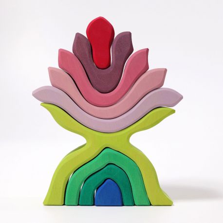 Houten bloem