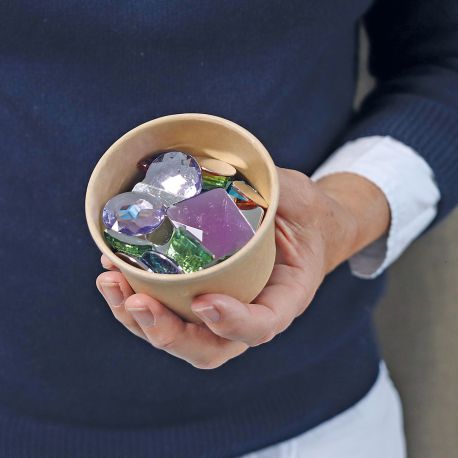 Grote glitterstenen 28 stuks
