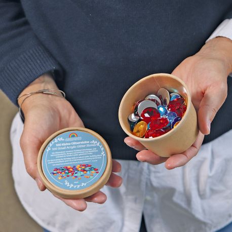 Kleine glitterstenen 100 stuks