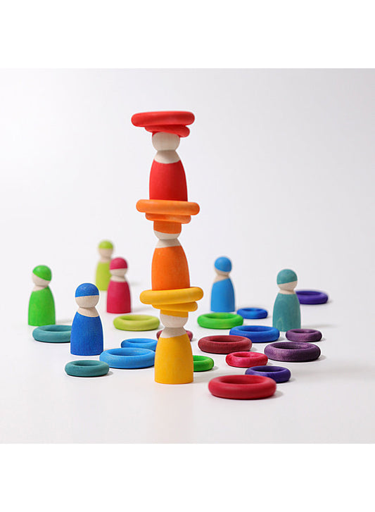 Bouwringen in regenboogkleuren