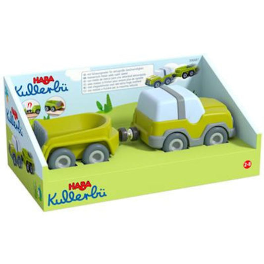 Kullerbü Knikkerbaan - Terreinwagen met aanhanger