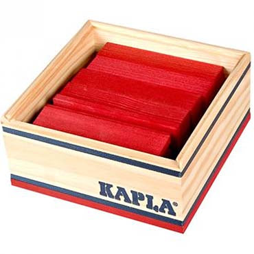 40 plankjes rood Kapla