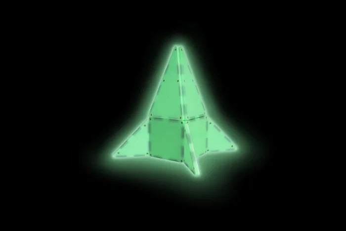 Magna-Tiles constructie - Glow in the dark 16 onderdelen