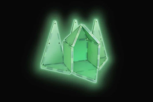 Magna-Tiles constructie - Glow in the dark 16 onderdelen