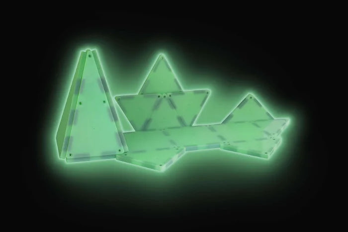 Magna-Tiles constructie - Glow in the dark 16 onderdelen