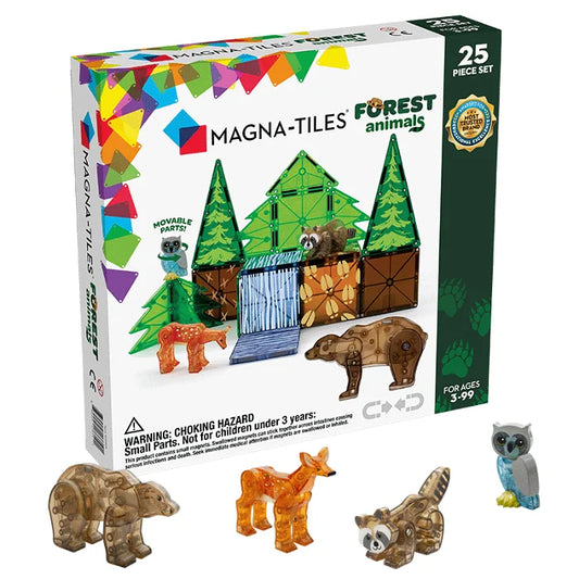 Magna-Tiles constructie - Bosdieren 25 onderdelen