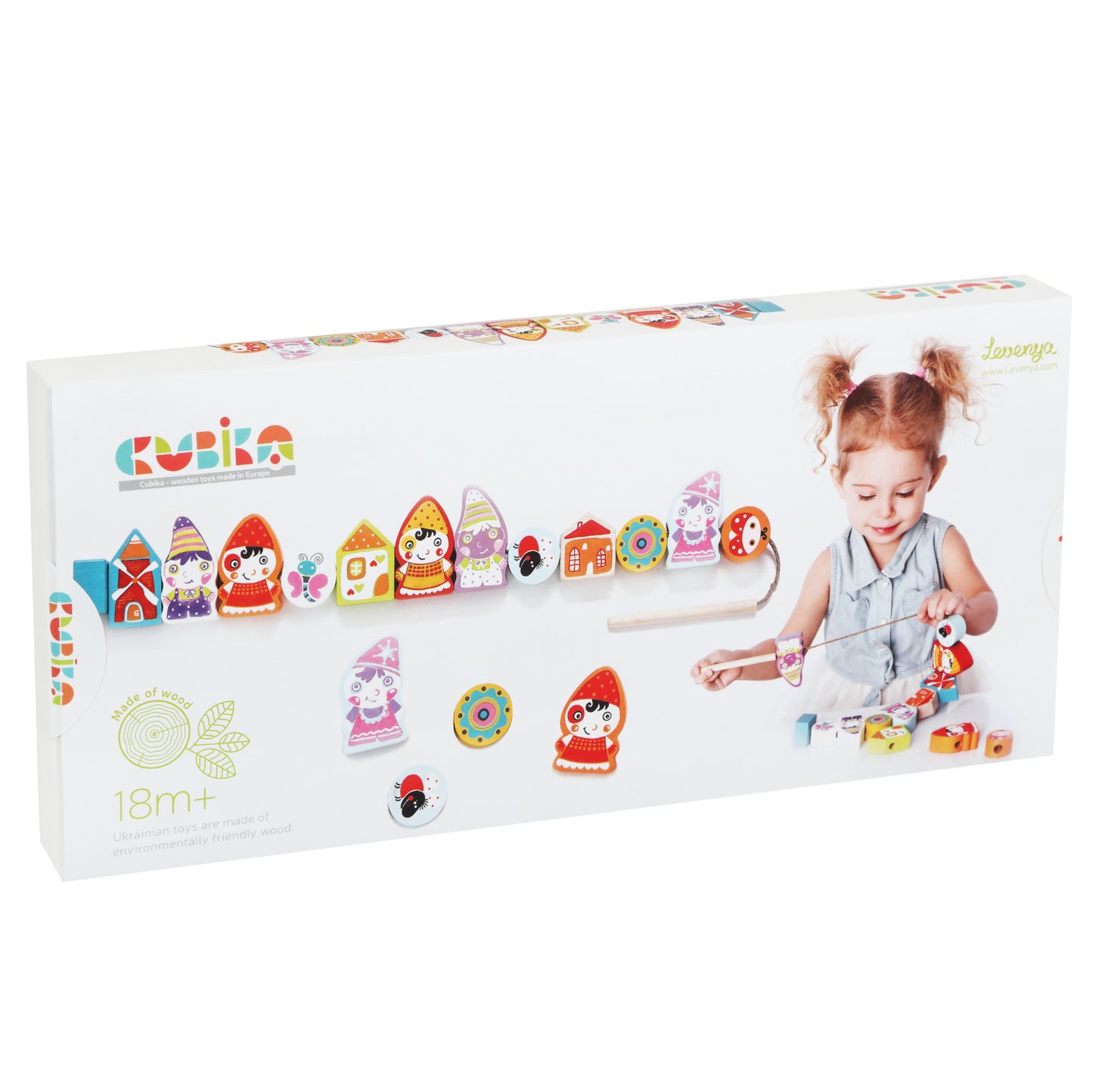 Oekraïens speelgoed - Rijgset dwergen