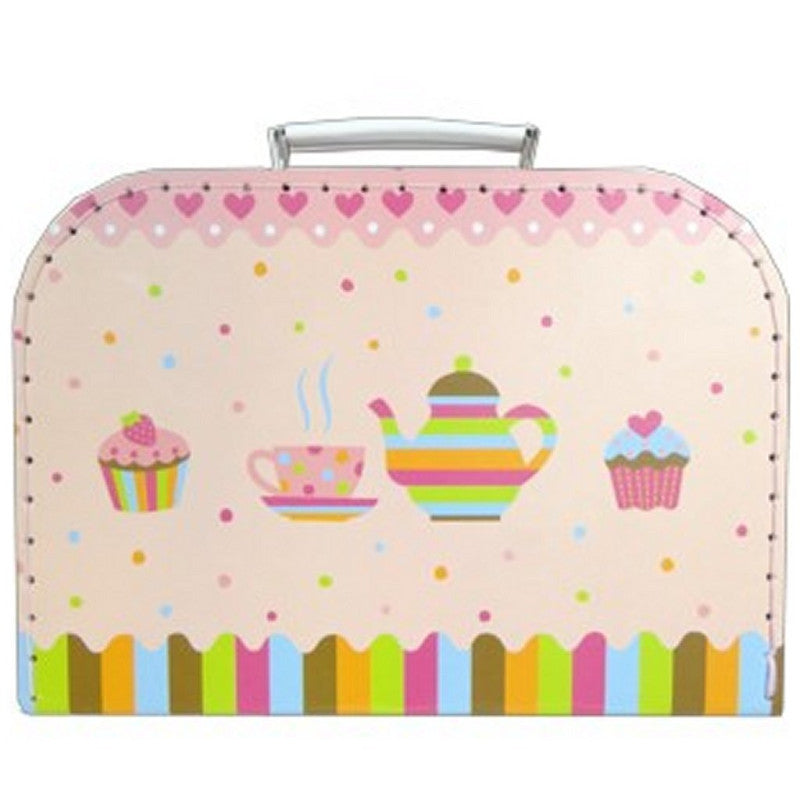 Theeservies porselein Cupcake in koffer
